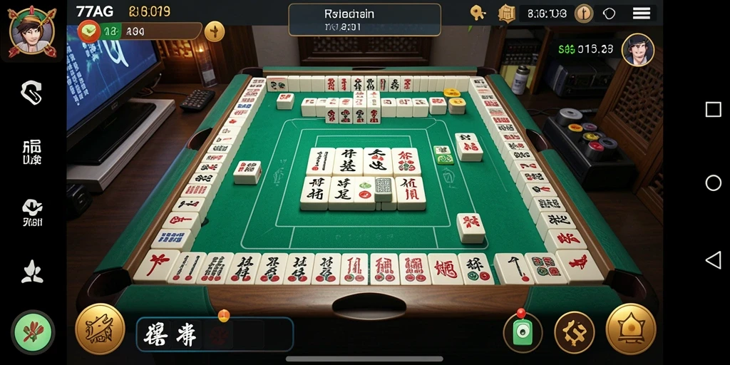 Screenshot gameplay 77AG menampilkan pengalaman Mahjong yang menarik dan penuh strategi.