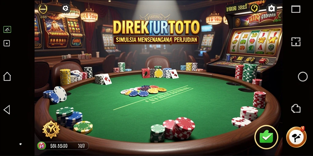 Screenshot gameplay DIREKTURTOTO yang mendebarkan dan interaktif.