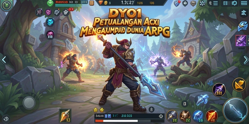Gameplay seru DYO1 dengan aksi pertarungan yang intens.
