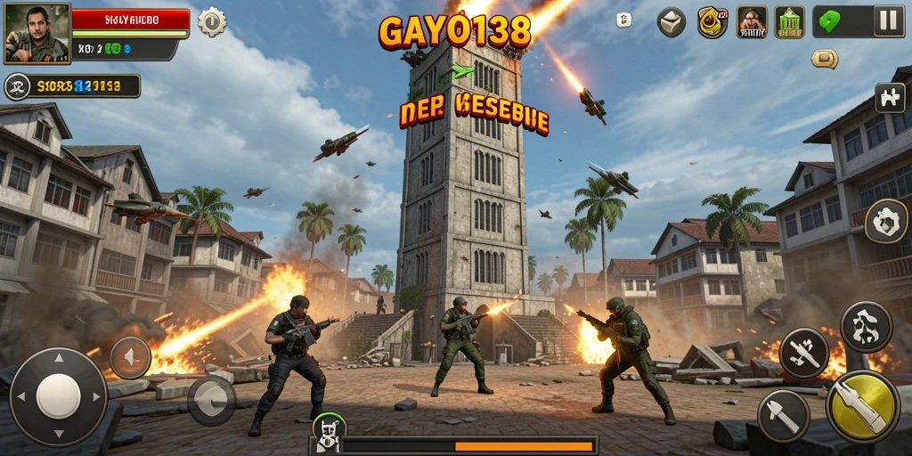 Tampilan gameplay Tower Defense yang menegangkan dan strategis.