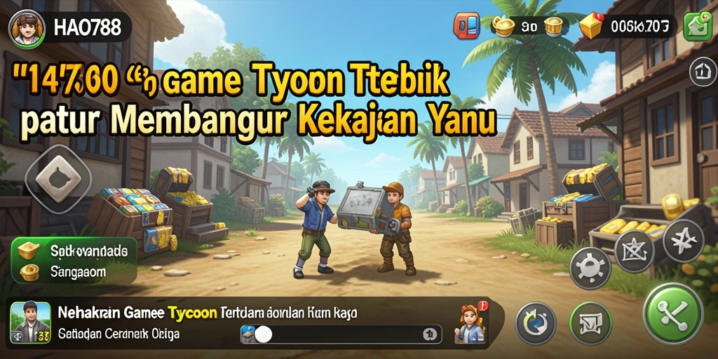 Tampilan gameplay HAO788 yang menampilkan simulasi bisnis yang menarik.
