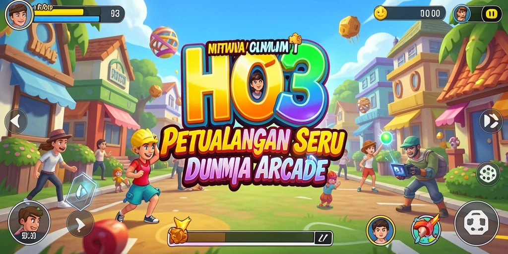 Screeenshot utama HO3 menampilkan gameplay seru di dunia Arcade.