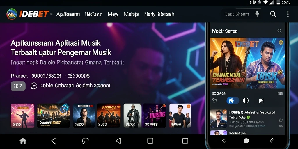 Screenshot aplikasi IDEBET menampilkan penggunaan antarmuka yang ramah pengguna.