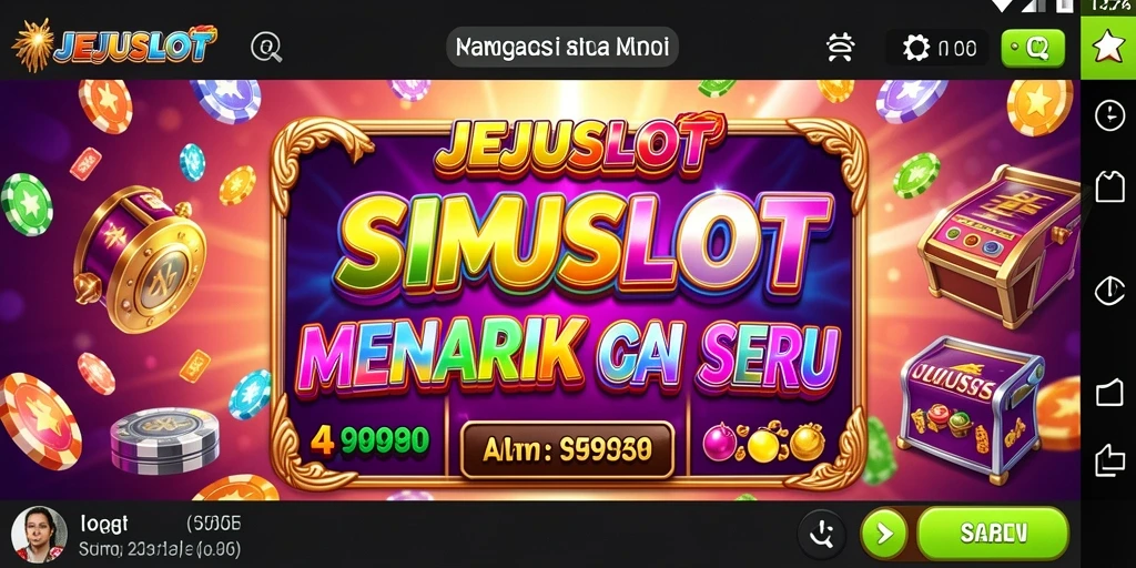 Tampilan gameplay JEJUSLOT yang menarik dan penuh warna.