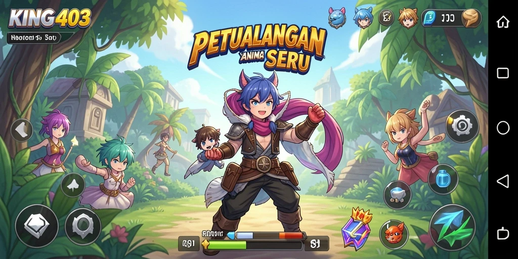 Gameplay seru KING403 dengan karakter Anime yang dinamis.