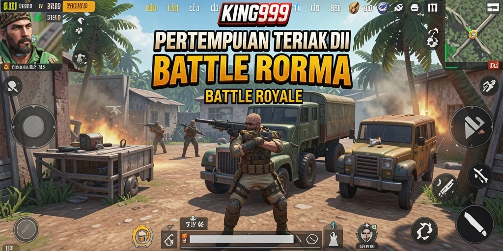 Tampilan gameplay seru di KING999 saat pertempuran berlangsung.