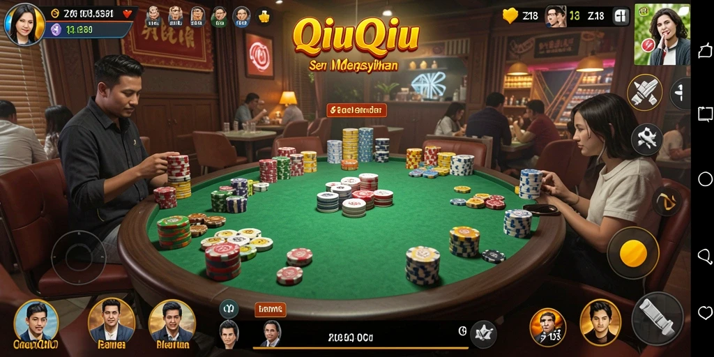 Gameplay seru dan menantang di Z18 QiuQiu.